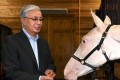 Президент сыйға тартылған тұлпарларды арнайы барып көрді