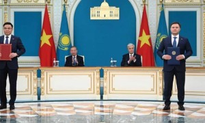 Қасым-Жомарт Тоқаев пен То Лам келіссөздер қорытындысы бойынша Бірлескен мәлімдеме қабылдады