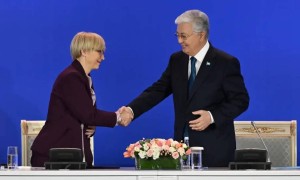 Қасым-Жомарт Тоқаев пен Наташа Пирц-Мусар Қазақстан-Словения бизнес-форумына қатысты