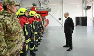 Мемлекет басшысы Астанадағы №23 жаңа өрт сөндіру бөліміне барды