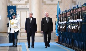 Ақордада Армения Президенті Ваагн Хачатурянды салтанатты қарсы алу рәсімі өтті