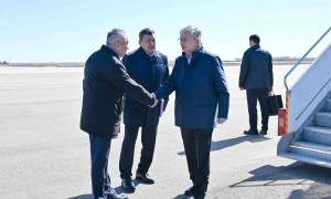 Президент су басқан Қызылжарға барды