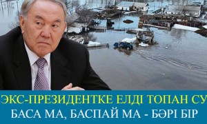 Экс-президент елді топан су басқанда неге үндемеді?
