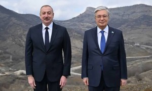 Қасым-Жомарт Тоқаев пен Ильхам Әлиев Шуша қаласына барды