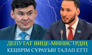 Вице-министр Мәжіліс депутаттарынан  неге кешірім сұрамады?