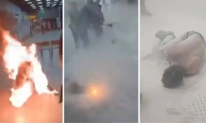 Алматы әуежайында өзін өртемек болған ер адамға қатысты тергеу тоқтатылды