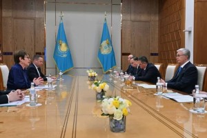 Президент ЕҚДБ президенті Одиль Рено-Бассомен кездесті