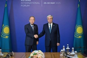 Президент Тоқаев пен Пан Ги Мун тұрақты даму мәселелерін талқылады
