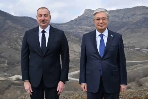 Қасым-Жомарт Тоқаев пен Ильхам Әлиев Шуша қаласына барды