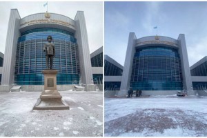 Назарбаевтың тағы бір ескерткіші құлады (ФОТО)