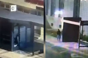 Астанада аялдама әйнегін сындырған тұрғын анықталды (ВИДЕО)