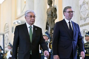 Қасым-Жомарт Тоқаев Сербия Президенті Александр Вучичті Ақордада қарсы алды