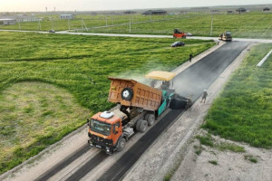 Қордай ауданына қарасты бірнеше ауылдың жолдары жөнделіп жатыр