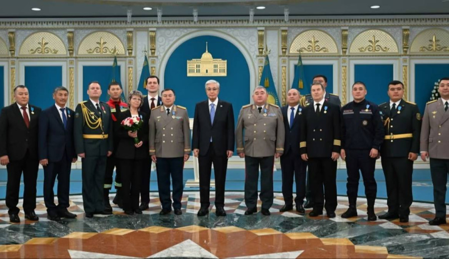 Президент құтқару саласы қызметкерлерін мемлекеттік наградалармен марапаттады