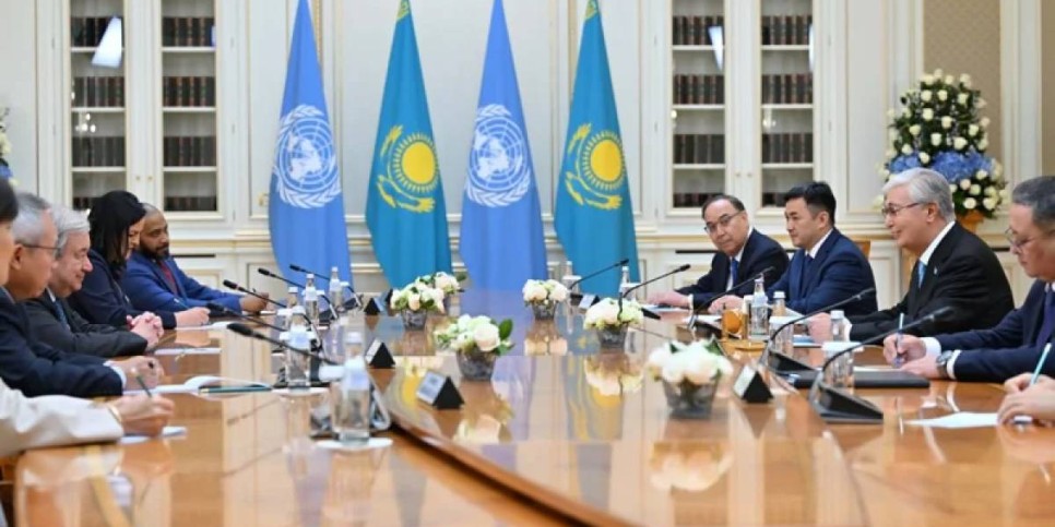 Мемлекет басшысы БҰҰ Бас хатшысы Антониу Гутерришпен келіссөз жүргізді