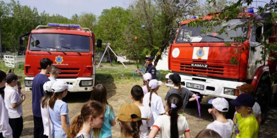 Елордалық оқушыларға төтенше жағдай кезінде не істеу керектігі түсіндірілді