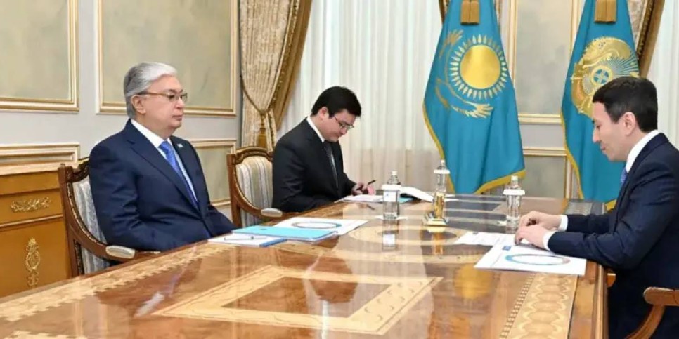 Президент Қасым-Жомарт Тоқаев «Самұрық-Қазына» АҚ басқарма төрағасы Нұрлан Жақыповты қабылдады