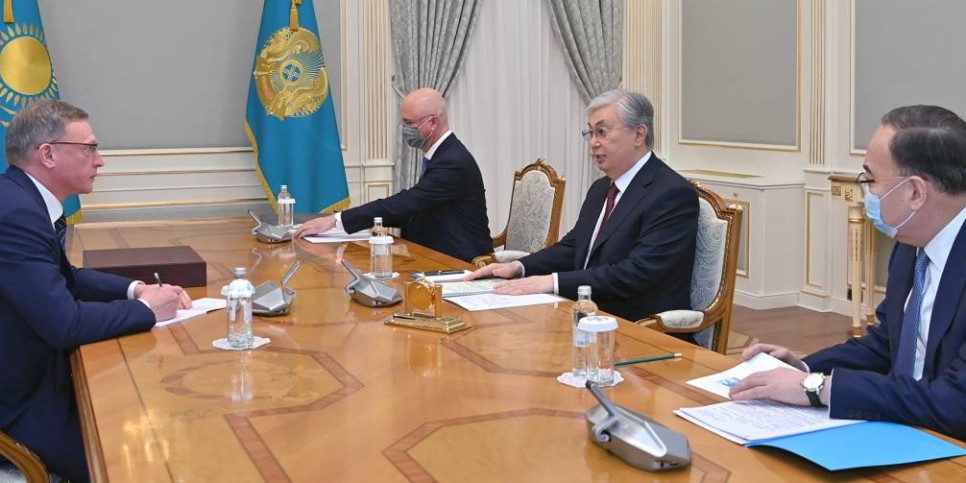 Президент Ресейдің Омбы облысының губернаторы Александр Бурковты қабылдады