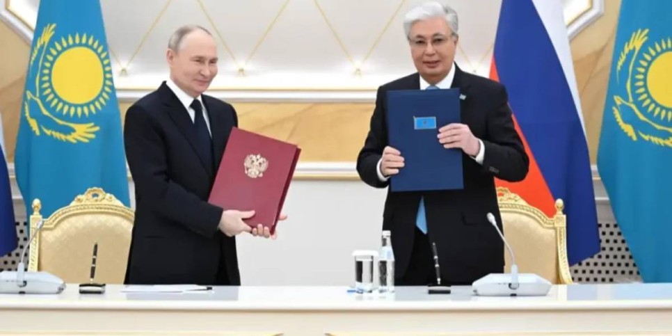 Қазақстан мен Ресей басшылары бірлескен мәлімдеме жасады